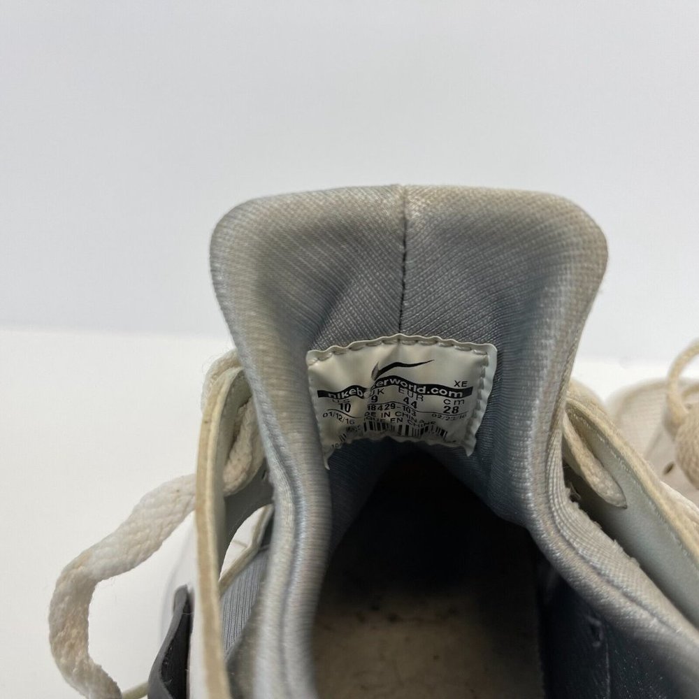 Nike Air Huarache Shoes Leather White Wolf Grey Mens Size 10 - Picture 6 of 6